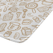 Küchengeschirr White Brown Schneidebrett (Ecke)