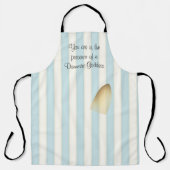 Küchengöttin Funny Blue Streifen Eisen Burn Mark Schürze (Vorderseite)