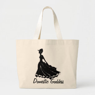 Küchengöttin-Girly Taschen-Tasche Jumbo Stoffbeutel