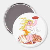 "Küchengöttin" - Küss den Koch! Magnet (Vorderseite/Rückseite)