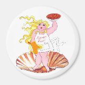 "Küchengöttin" - Küss den Koch! Magnet (Vorne)