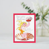 "Küchengöttin" - Küss den Koch! Postkarte (Stehend Vorderseite)