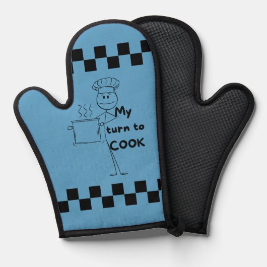 Küchenhandschuh Ofenhandschuh (Vorderseite/Rückseite)