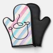 Küchenhandschuh Ofenhandschuh (Vorderseite/Rückseite)