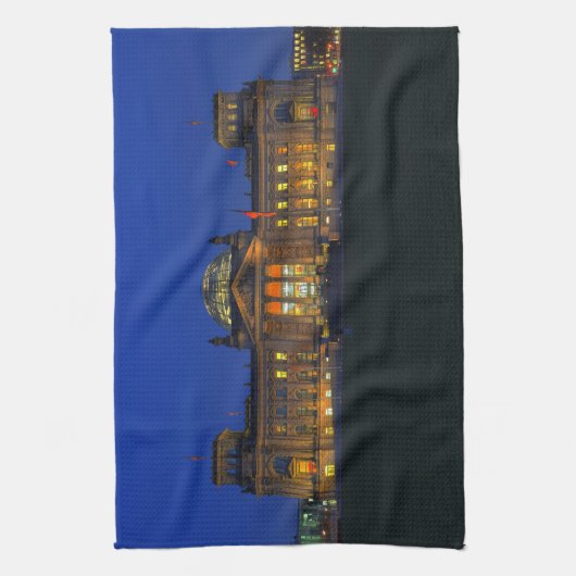 Küchenhandtuch Berlin Reichstag am Abend Handtuch (Vertikal)
