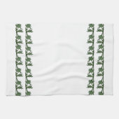 Küchenhandtuch - Blätter aus grünem Eisen Geschirrtuch (Horizontal)