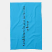 Küchenhandtuch, das jemand in Trauer geben soll Geschirrtuch (Vertikal)