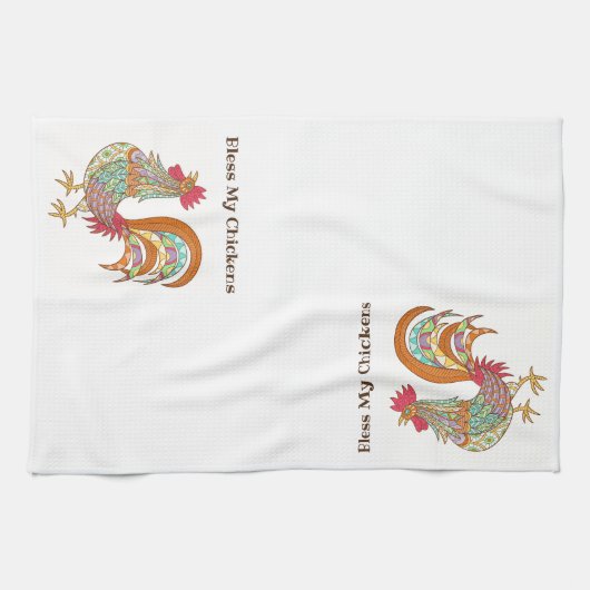 Küchenhandtuch-Fancious Chicken Geschirrtuch (Horizontal)