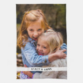 Küchenhandtuch Foto & Name Vorlage Geschirrtuch (Vertikal)