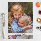 Küchenhandtuch Foto & Name Vorlage Geschirrtuch