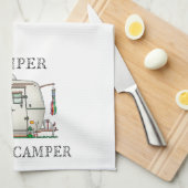 Küchenhandtuch für Camper oder Wohnmobil Geschirrtuch (Viertel Falte)