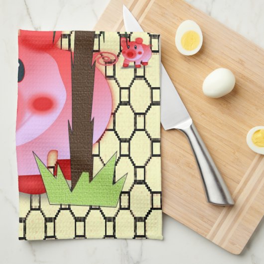 Küchenhandtuch Geschirrtuch (Viertel Falte)