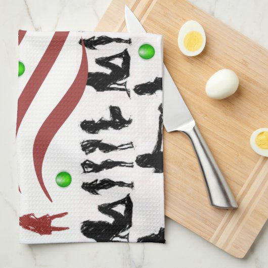 Küchenhandtuch Geschirrtuch (Viertel Falte)