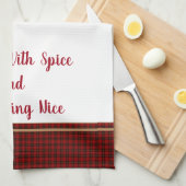 Küchenhandtuch gesegnet mit Gewürzen und allem Geschirrtuch (Viertel Falte)