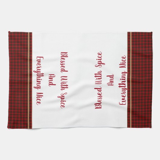 Küchenhandtuch gesegnet mit Gewürzen und allem Geschirrtuch (Horizontal)