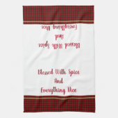 Küchenhandtuch gesegnet mit Gewürzen und allem Geschirrtuch (Vertikal)
