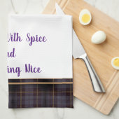 Küchenhandtuch gesegnet mit Gewürzen und allem Geschirrtuch (Viertel Falte)