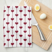 Küchenhandtuch/Herz Geschirrtuch (Viertel Falte)