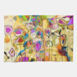 Küchenhandtuch mit Abstrakten Blume Geschirrtuch