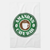 Küchenhandtuch mit Coffeeshop-Logo Geschirrtuch (Vertikal)