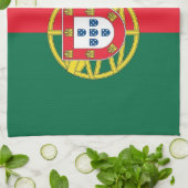 Küchenhandtuch mit der Flagge Portugals Geschirrtuch (Gefaltet)
