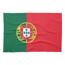 Küchenhandtuch mit der Flagge Portugals