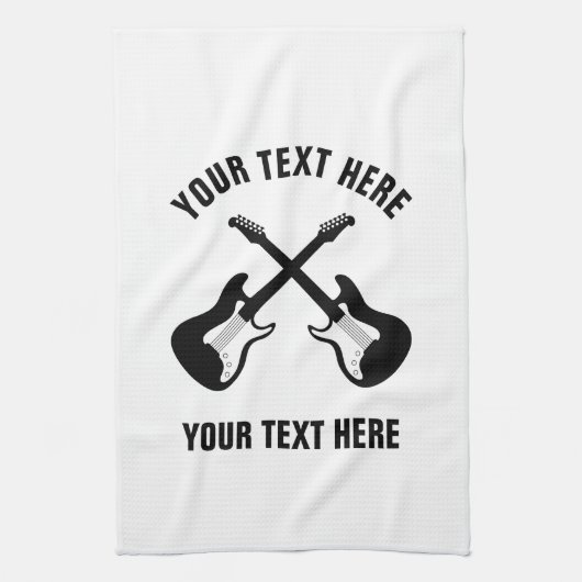 Küchenhandtuch mit E-Gitarre Geschirrtuch (Vertikal)