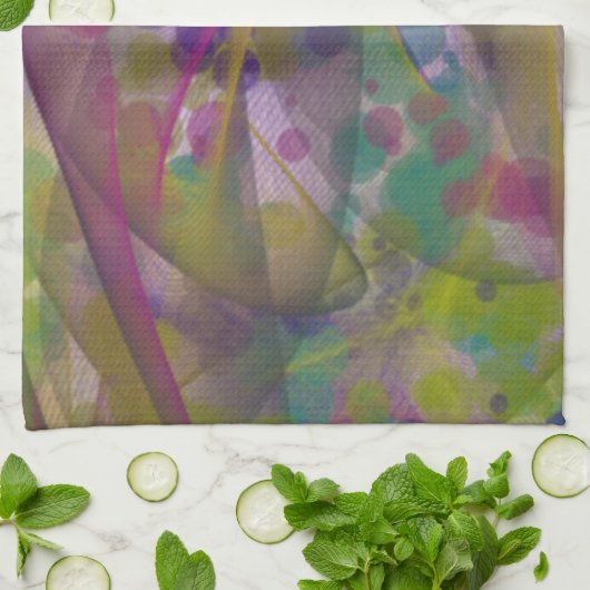 Küchenhandtuch mit farbenfroher Gestaltung Geschirrtuch (Gefaltet)