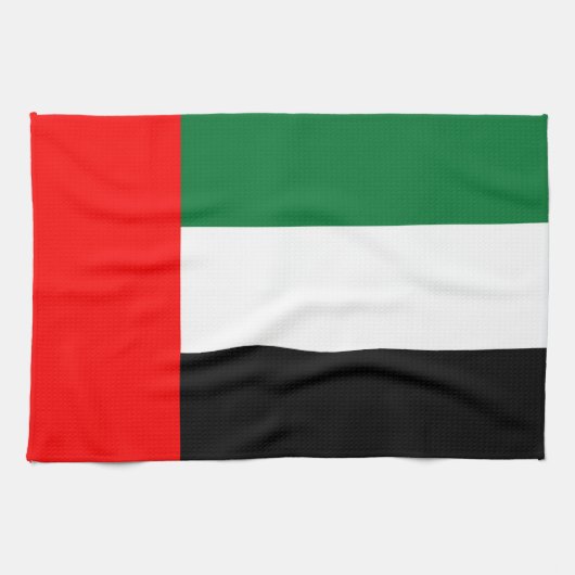 Küchenhandtuch mit Flagge der Vereinigten Arabisch Geschirrtuch (Horizontal)