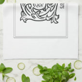 Küchenhandtuch mit innerem Logodesign Geschirrtuch (Gefaltet)