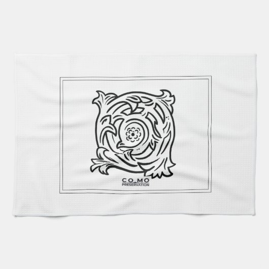 Küchenhandtuch mit innerem Logodesign Geschirrtuch (Horizontal)
