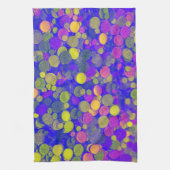 Küchenhandtuch mit Lila Gelbabstract Design Handtuch (Vertikal)