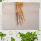 Küchenhandtuch mit Mais im Aquarell Handtuch (Gefaltet)