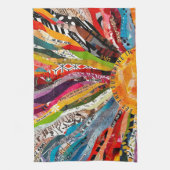 Küchenhandtuch mit Mixed-Media-Sonne Geschirrtuch (Vertikal)