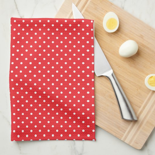 Küchenhandtuch mit Polka-Punkten Geschirrtuch (Viertel Falte)