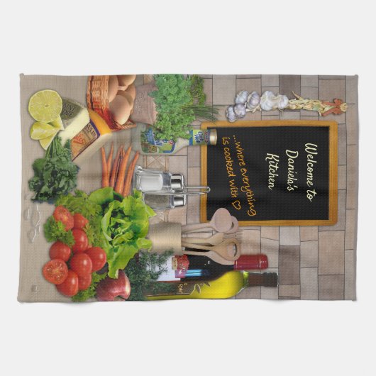 Küchenhandtuch nach Maß Geschirrtuch (Horizontal)