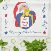 Küchenhandtuch personalisieren "Christmas Santa" H Geschirrtuch (Gefaltet)