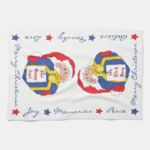 Küchenhandtuch personalisieren "Christmas Santa" H Geschirrtuch (Horizontal)