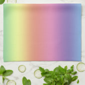 Küchenhandtuch - Rainbow - Farbige Streifen Geschirrtuch (Gefaltet)