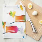 Küchenhandtuch/Tropengetränke Küchentuch (Viertel Falte)