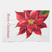 Küchenhandtuch Weihnachten Poinsettia Geschirrtuch (Horizontal)