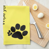 Küchenhandtuch - Wischen Sie Ihre Pfauen ab v2 Geschirrtuch (Viertel Falte)