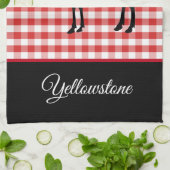 Küchenhandtuch-Yellowstone Elche Geschirrtuch (Gefaltet)