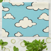 KÜCHENHANDTÜCHER FÜR WUNDERBLAUE SKY CLOUD PATTERN GESCHIRRTUCH (Gefaltet)