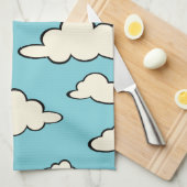 KÜCHENHANDTÜCHER FÜR WUNDERBLAUE SKY CLOUD PATTERN GESCHIRRTUCH (Viertel Falte)