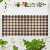 Küchenhandtücher - Viktorianische Weihnachtshandtü Geschirrtuch (Gefaltet)