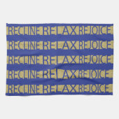 Küchenhandtuchpessach RRR/Blue,Gold Geschirrtuch (Horizontal)