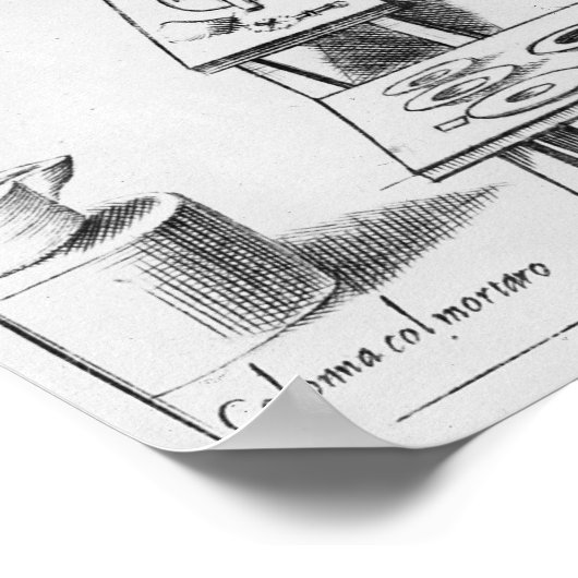 Kücheninnere Poster (Ecke)