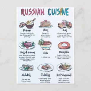 Küchenkarte Postkarte