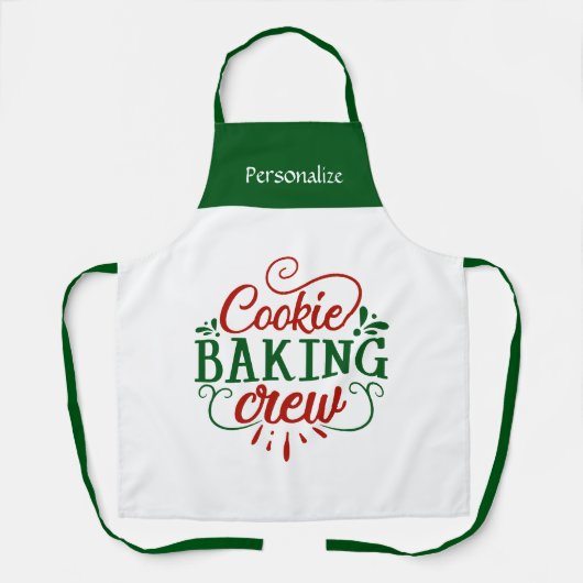 Küchenkochen Ferienplätzchenbacken Personalisieren Schürze (Vorderseite)